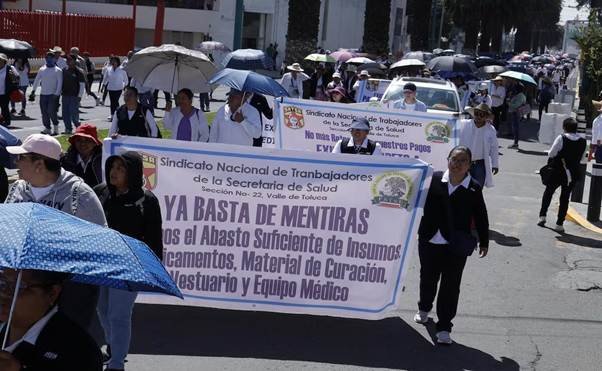  Salud en agonía en el Edomex: Trabajadores del IMSS-Bienestar exigen pagos y limpieza digna