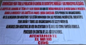 Morelos bajo sospecha: Investigan narcomantas y amenazas de extorsión en Xochitepec