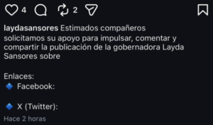 Señalan presunta operación digital para impulsar imagen de Layda Sansores en redes sociales