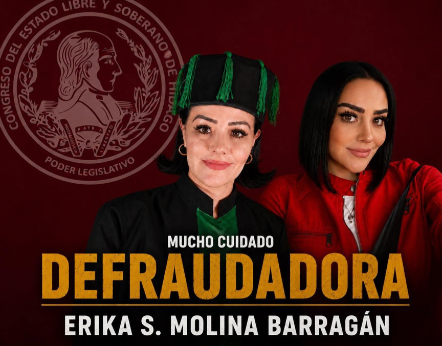 Alerta de fraude morenista en el Congreso de Hidalgo: Denuncian la red de engaños de Erika Molina Barragán 